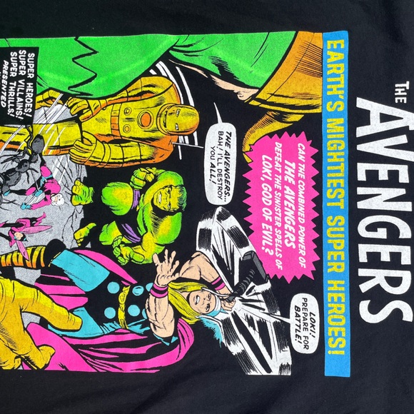 Vintage RARE Marvel Avengers Print Tee - Picture 2 of 3